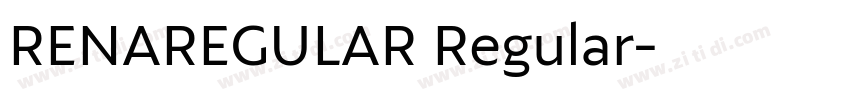 RENAREGULAR Regular字体转换